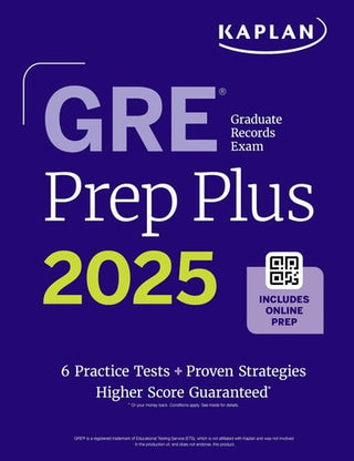 GRE Prep Plus, Ninth Edition (2025): Includes 6 Practice Tests, 1500+ Practice Questions + Online Access to a 500+ Question Bank, Video Tutorials, and