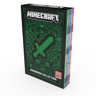 All New Official Minecraft Combat Handbook 4 Books Collection Set By Mojang AB (Combat Handbook, Creative Handbook, Survival Handbook & Redstone Handbook) cover image