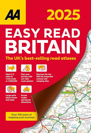 AA Easy Read Britain 2025 (Aa Road Atlas) cover image