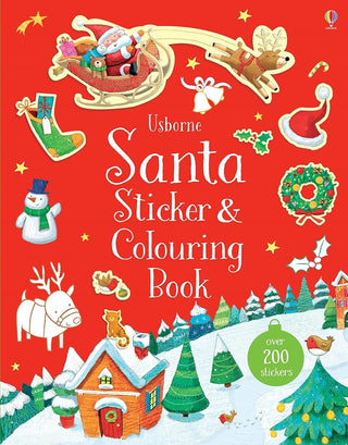 Santa Sticker and Colouring Book cover image