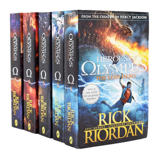 Heroes of Olympus Complete Collection 5 Books Box Set -The Lost Hero/The Son of Neptune/The Mark of Athena/The Blood of Olympus by Rick Riordan (2015-06-07) cover image
