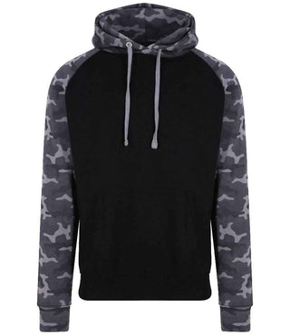 JH009 Solid Black/Black Camo Front