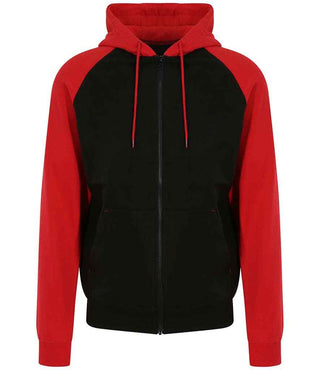 JH063 Jet Black/Fire Red Front