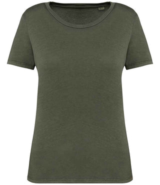 NS316 Washed Organic Khaki Front
